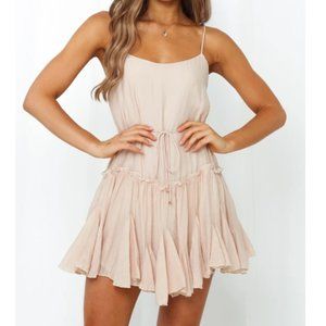 NWT Hello Molly Nobody Else But You Dress in Nude